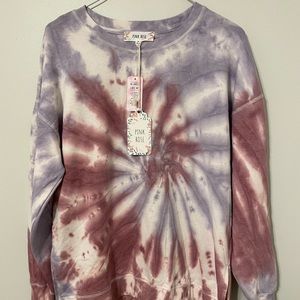 Cute pink/purple tye dye sweatshirt